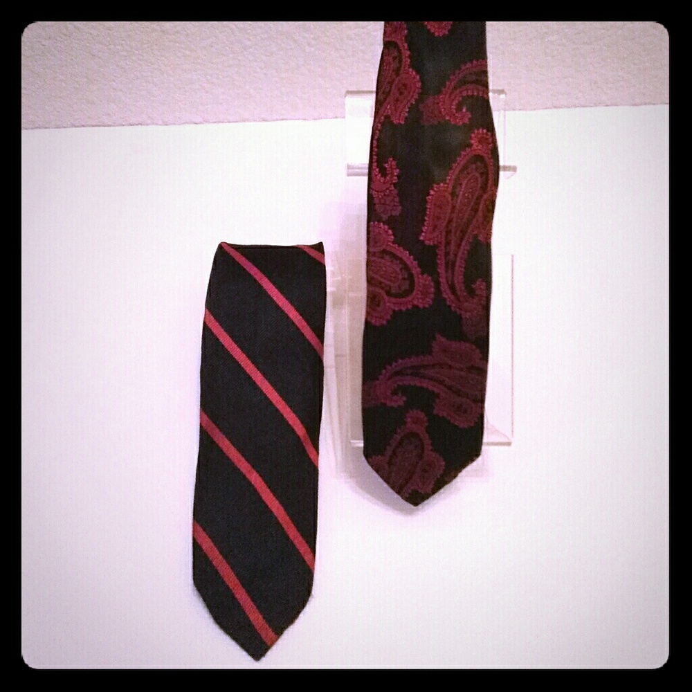 Vintage Black and Red Keckties